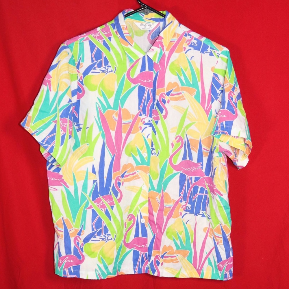 Cheryl Fiego Multi-colored Button-down Shirt